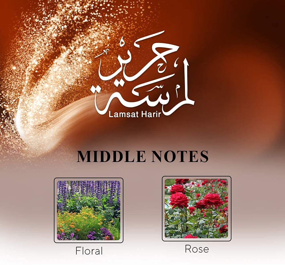 Lamsat Harir Orientalische Parfums Geschenkset für Damen und Herren, Eau de Parfum und Deodorant Spray,