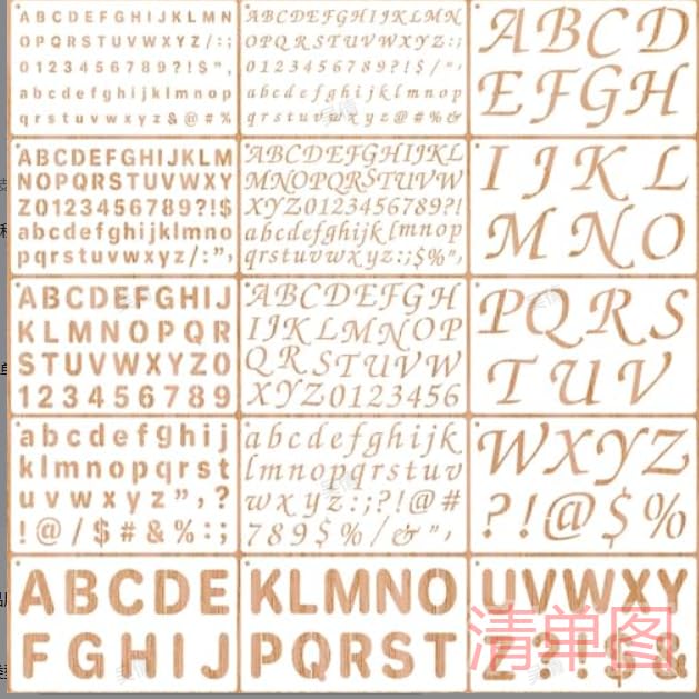 Ouligay 15 PCS 1/2, 3/4, 1