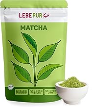 Lebepur BIO Matcha Pulver 100g - Premium-Qualität aus Japan ohne Zusätze - 100% reines Grünteepulver für Matcha Latte, Matchatee, Green Tea, Smoothie - japanischer grüner Tee