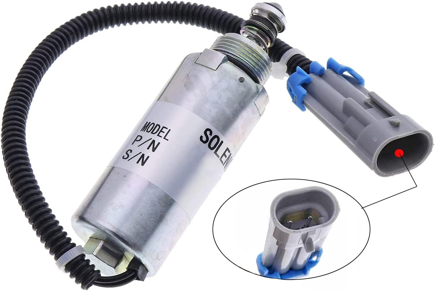 JEENDA 12V Fuel Shutoff Solenoid 33072 Compatible with 1994-2002 GM Chevy 6.5L DS (2088)