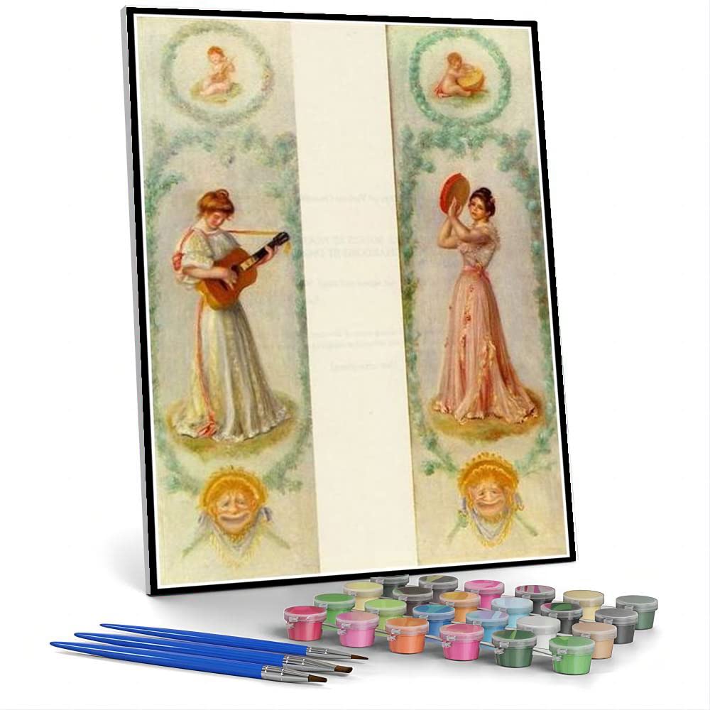 Amazon | DIY数字油絵音楽2つの絵画オーギュスト・ルノワールの絵画 