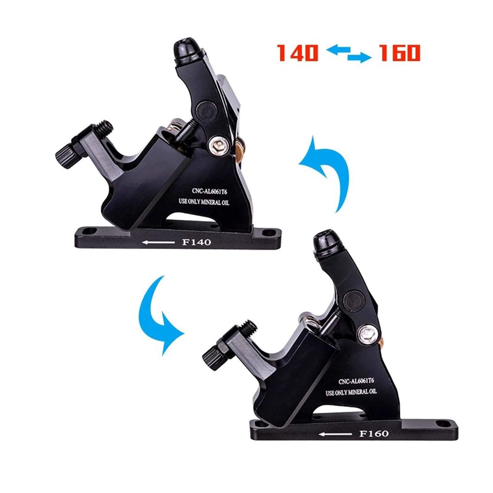 Żwirowy hamulec tarczowy do roweru szosowego hydrauliczny CX Rotor zacisk hamulcowy CNC rower mechaniczny drut ciągnij metalowe podkładki 105 tylny bęben hamulcowy(140Float Disc BK x2)