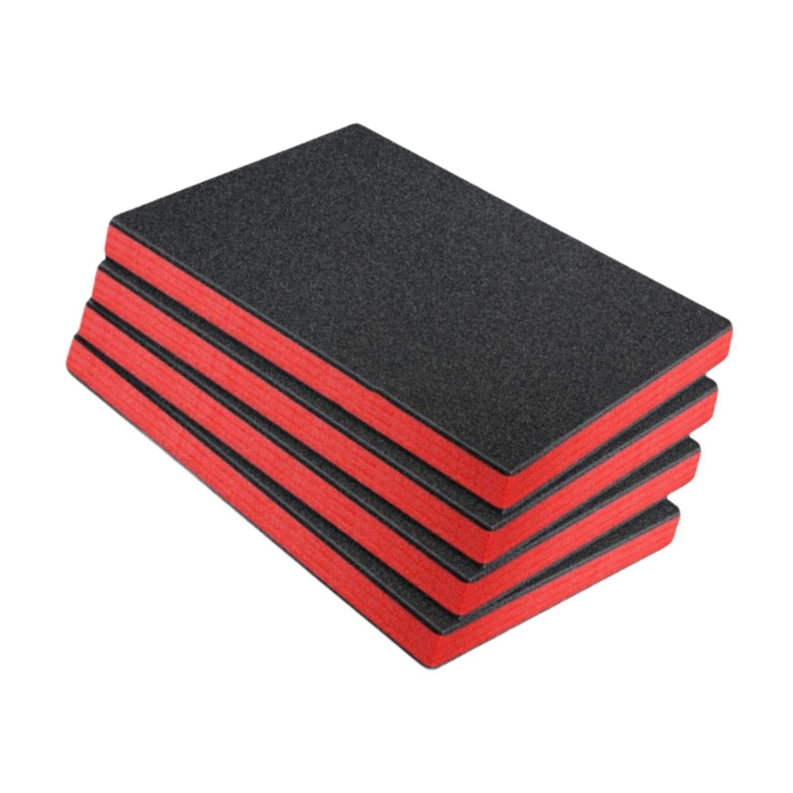 KESOTO 4 Pièces Inserts En Mousse pour Boîte à Outils Rembourrage de Caisse et Feuilles de Calage Amovibles En Mousse EPE pour Un Bon Amorti Des Chocs Appro, 56 Cm X 45.5 Cm X