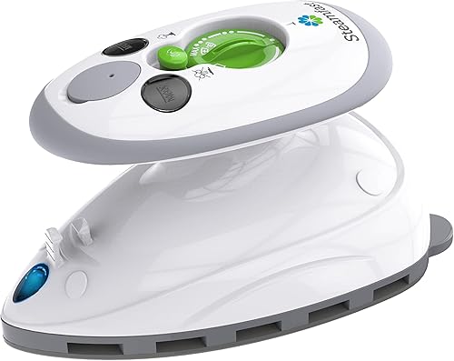 Steamfast SF-720 Mini plancha de vapor de viaje con doble voltaje, bolsa de viaje, suela antiadherente, mango antideslizante, calentamiento rápido, disponible en Yaxa Colombia
