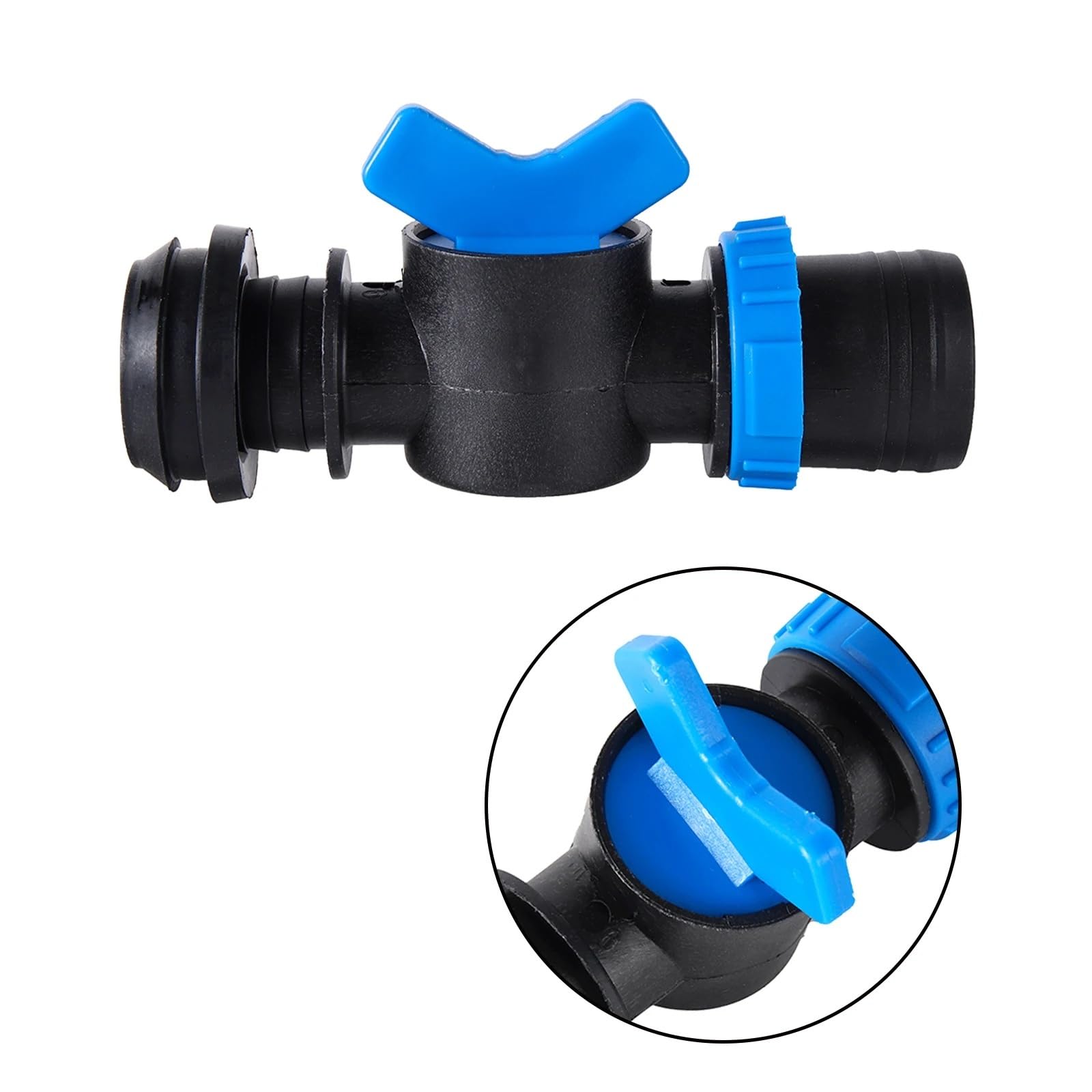 Válvula de derivación for cinta goteo 25/28/32 mm, ideal for jardín, agricultura, huertos, tierras cultivo, riego, drenaje, ahorro agua(28mm)