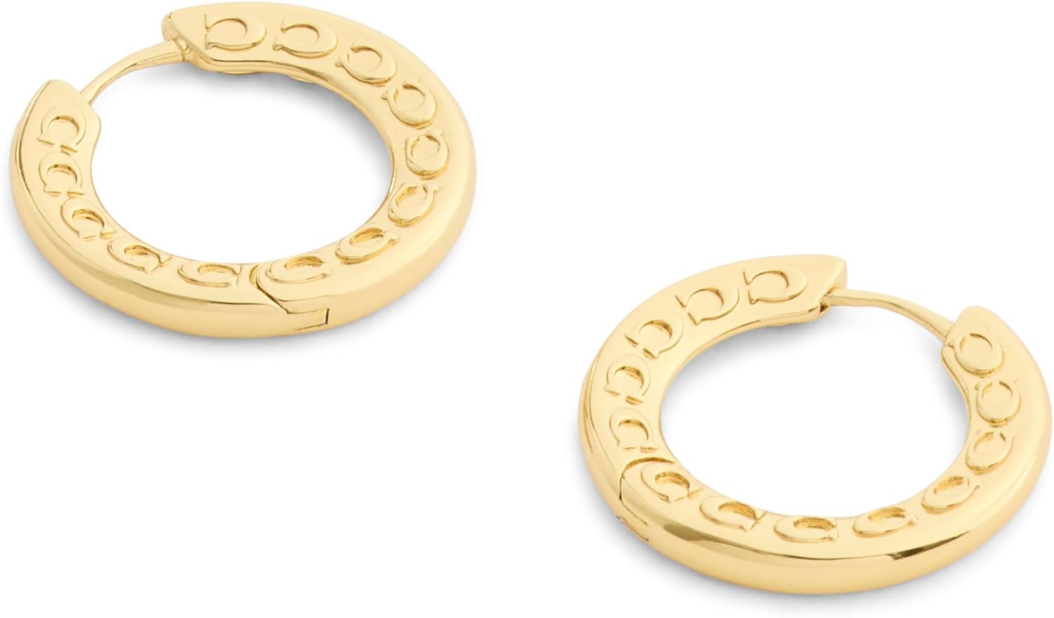 COACH Jewelry Women's Signature C Small Hoop Earrings