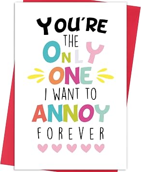 Valentines Day Gifts for Him, Funny Valentines Day Card for Her