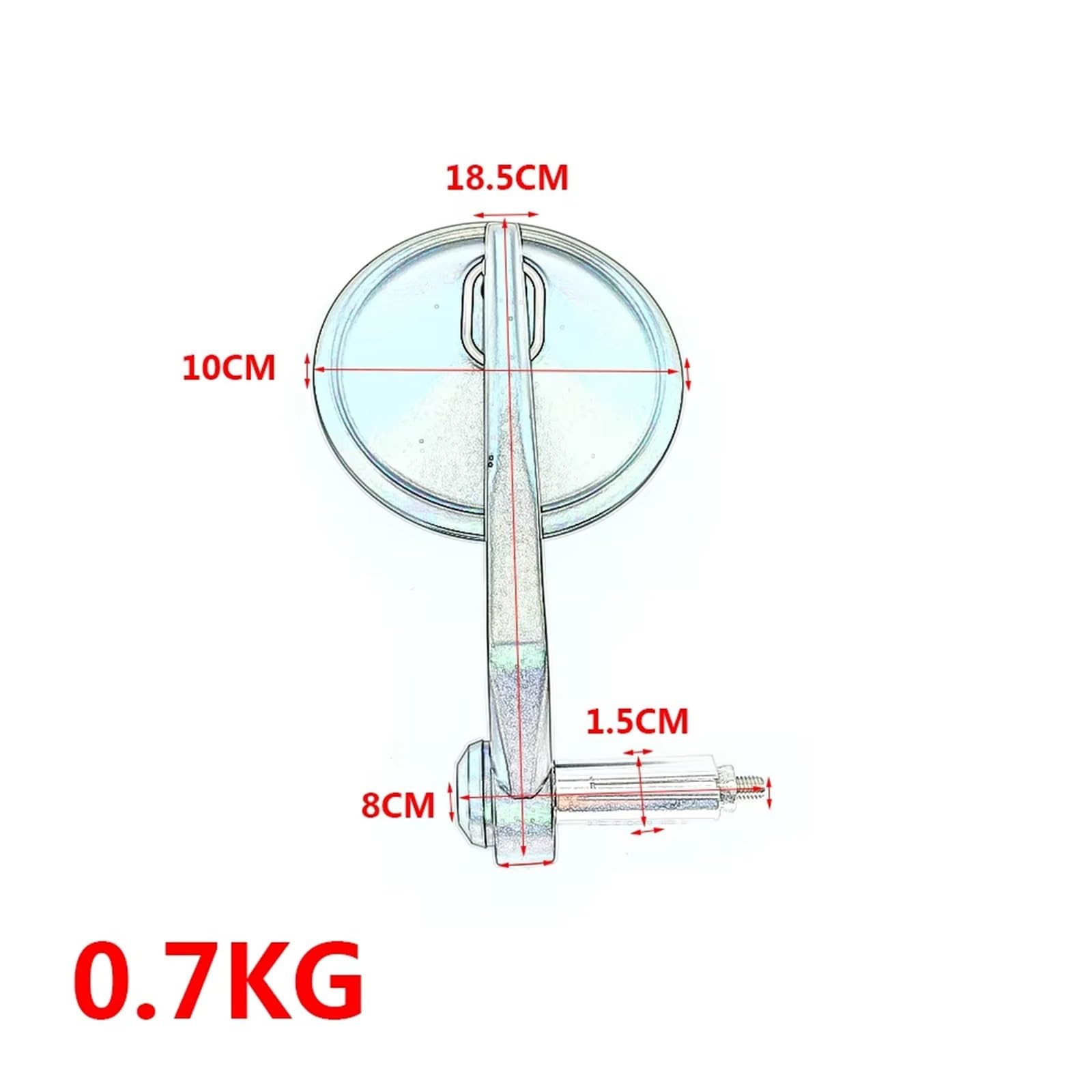 Espejo Retrovisores Moto Espejos Retrovisores Universales Para Motocicleta De Cristal Transparente Para Manillar Scooter Accesorios 7 8" Y 22 Mm