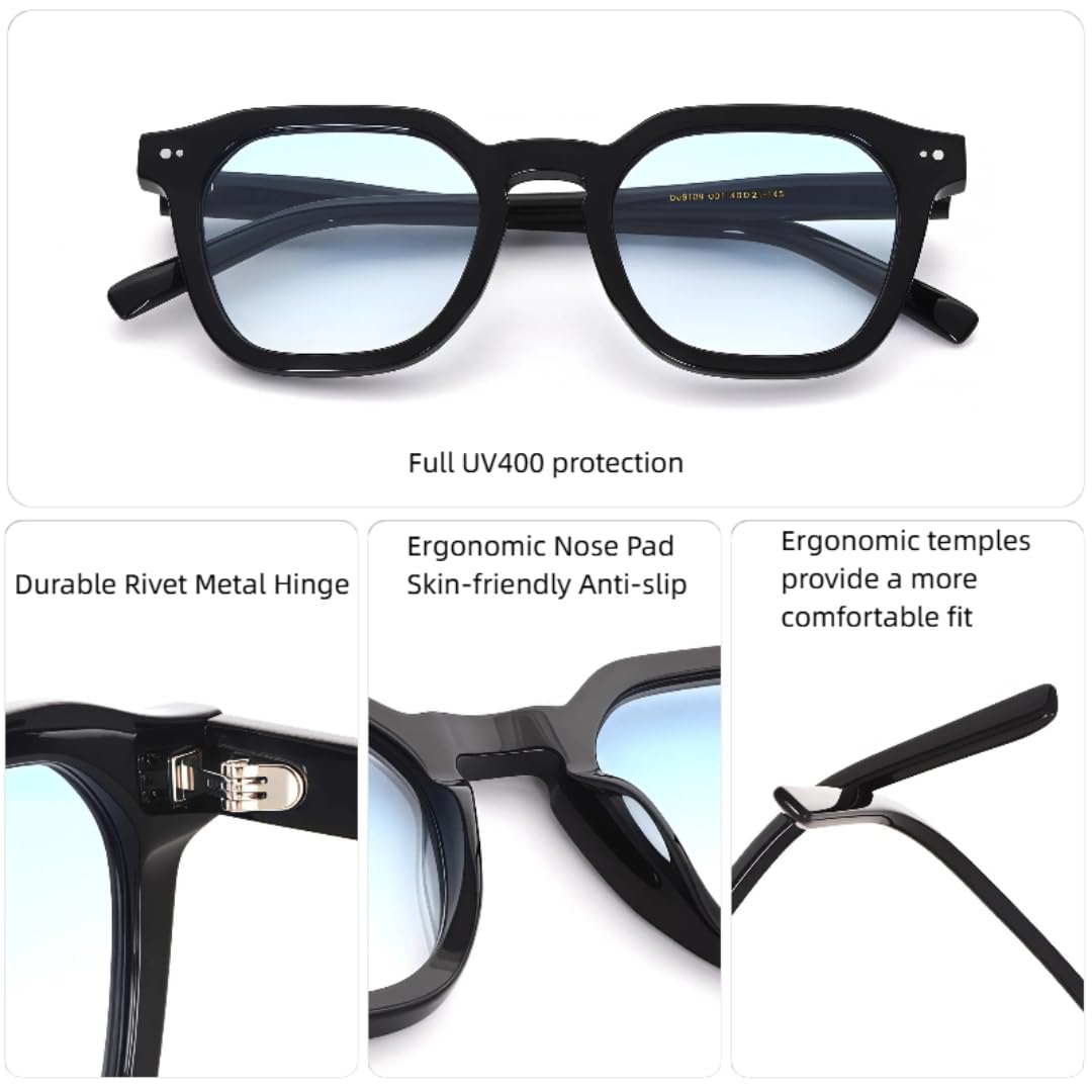 Okulary przeciwsłoneczne Retro Acetate UV400, modne, idealne na wakacje i na co dzień