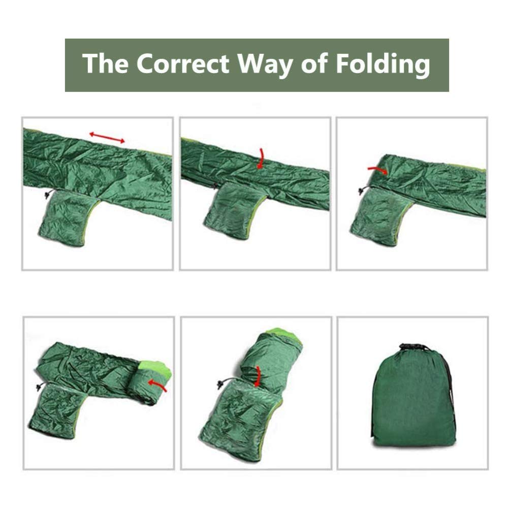 Hamaca para Acampar con Mosquitera, Hamaca De Nylon Paracaídas Portátil para Interiores, Exteriores, Senderismo, Camping, Mochilero, Viajes, Patio Trasero, Playa,A