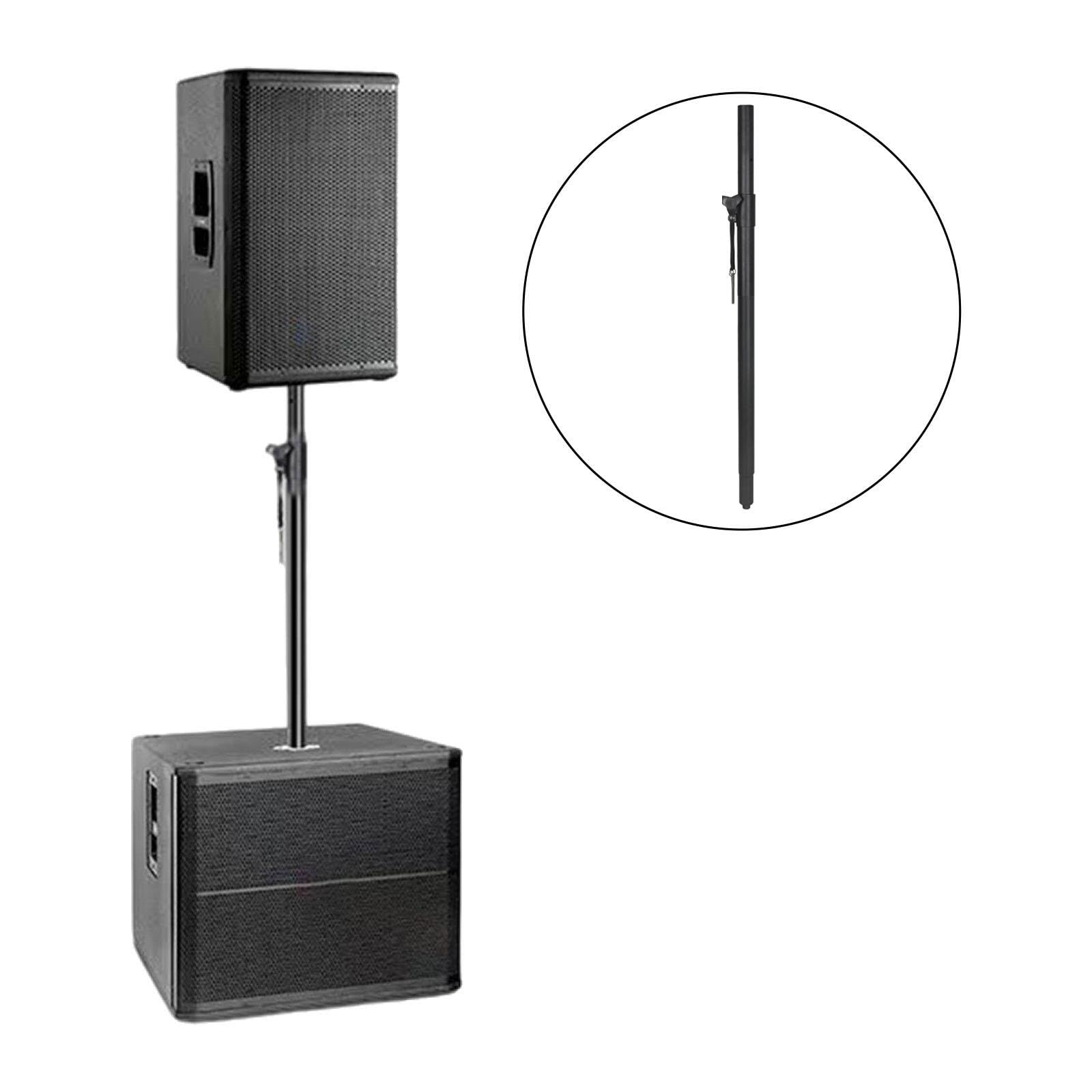 Supporto per asta per altoparlante, altezza regolabile 82 cm-139 cm, robusta struttura in metallo, compatibilità versatile, presa filettata M20, palo da 35 mm, per subwoofer e altoparlanti