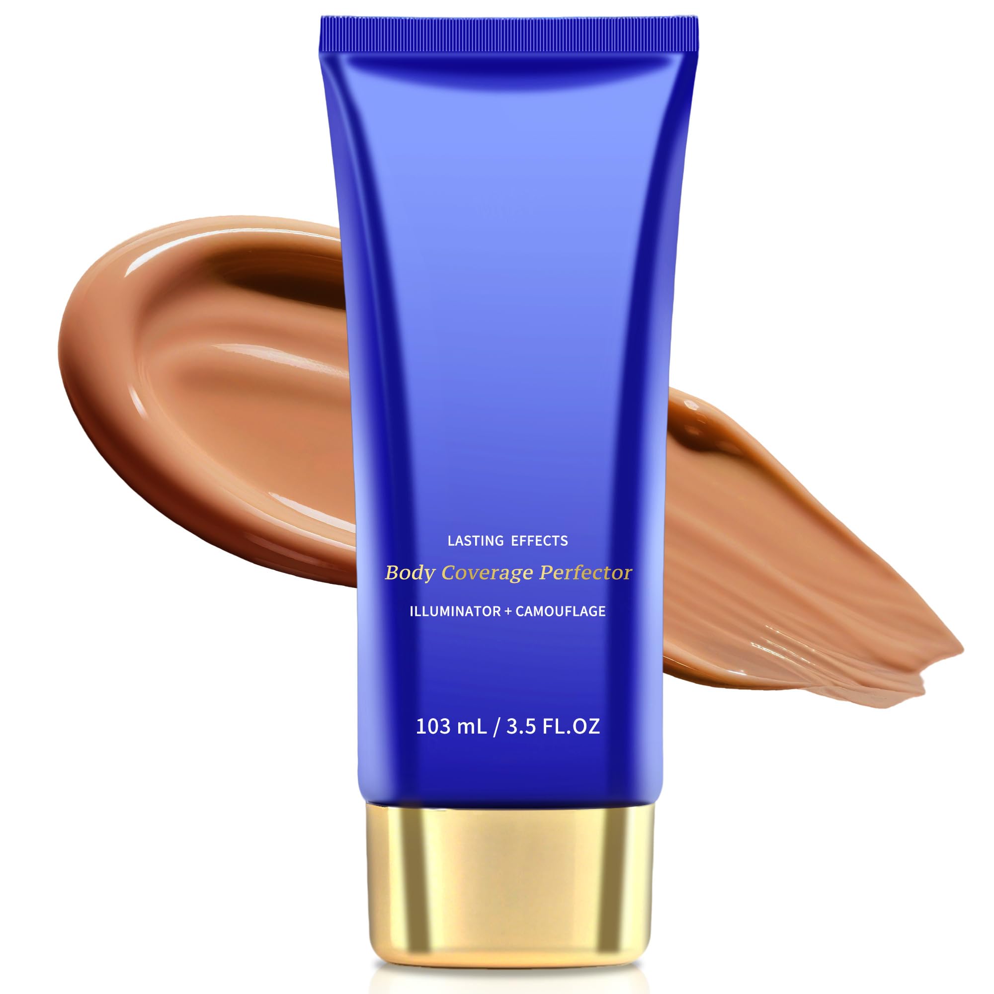 Body Coverage Perfector Waterproof, Full Coverage Tatoo Cover Up Makeup Concealer for Spots Uneven Skin with Long Lasting, Body Leg Foundation for Brides Beach Vacation Gym, 3.5oz Bronze Radiance 06 Bronze Radiance