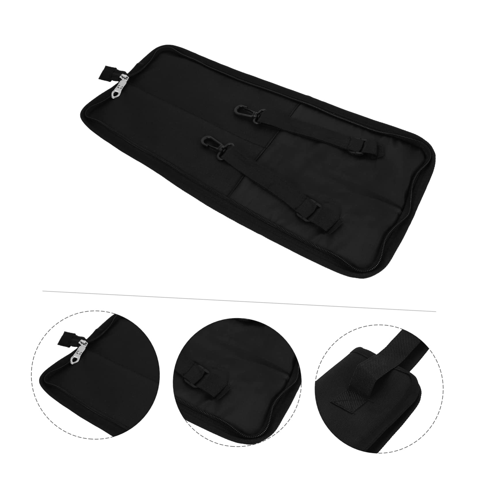 Hemoton Drumstick Storage Bag Drum Stick with Strap Portable Drum Mallets Pouch for Drummers Percussion Accessories