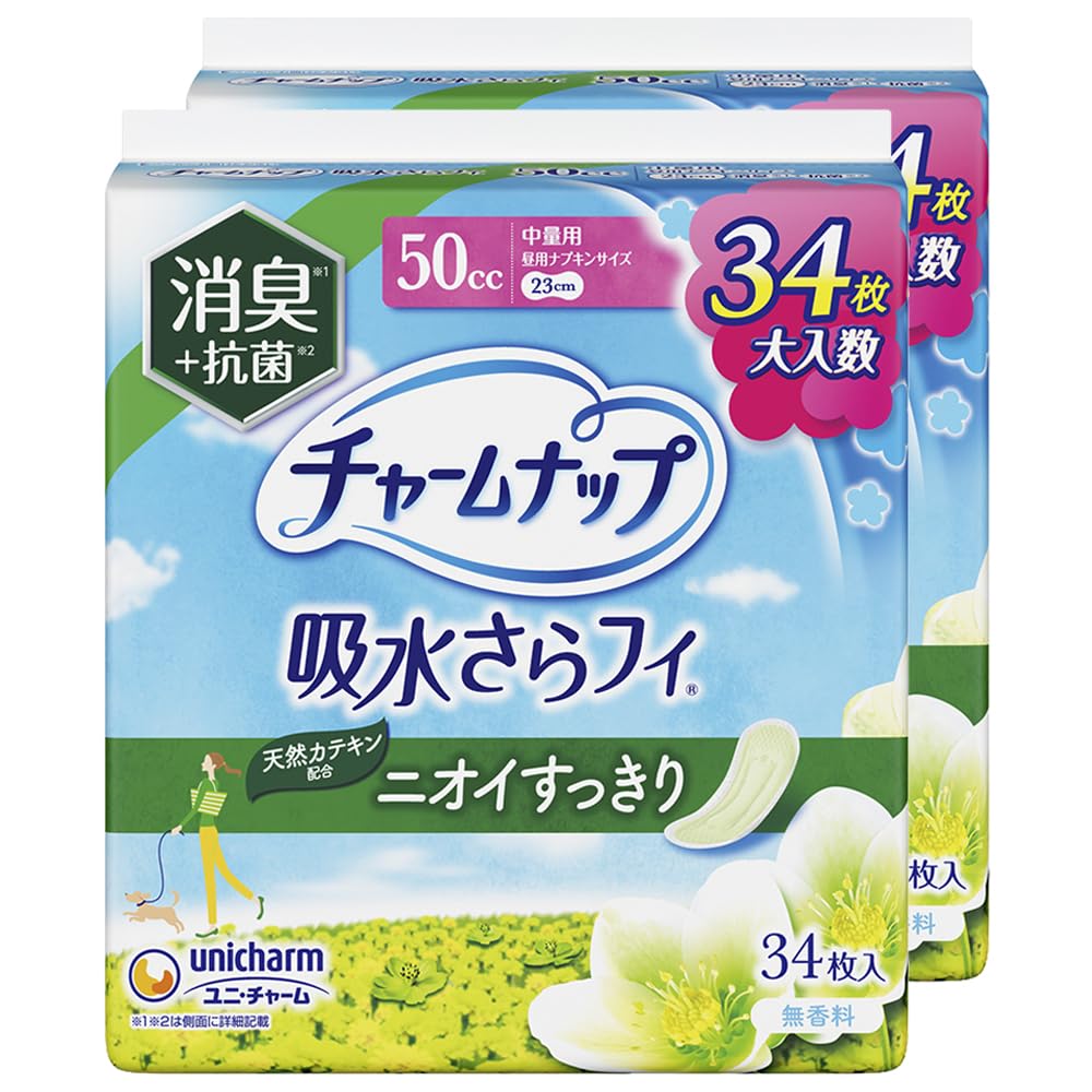 Amazon | 【大入数】チャームナップ 吸水さらフィ 中量用 消臭 無香料