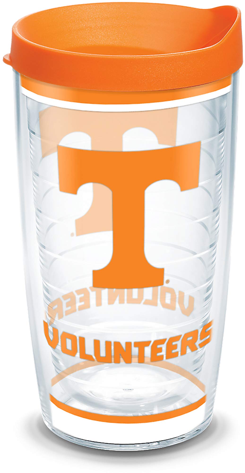 Gobelet isolé Tennessee Volunteers Tervis orange en Tritan transparent avec couvercle étanche