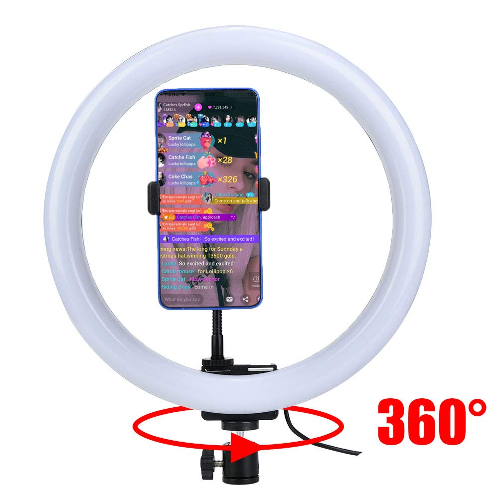 Practical Adjustable LED Light, Light for Makeup, Live Broadcast, Selfie, YouTube Video