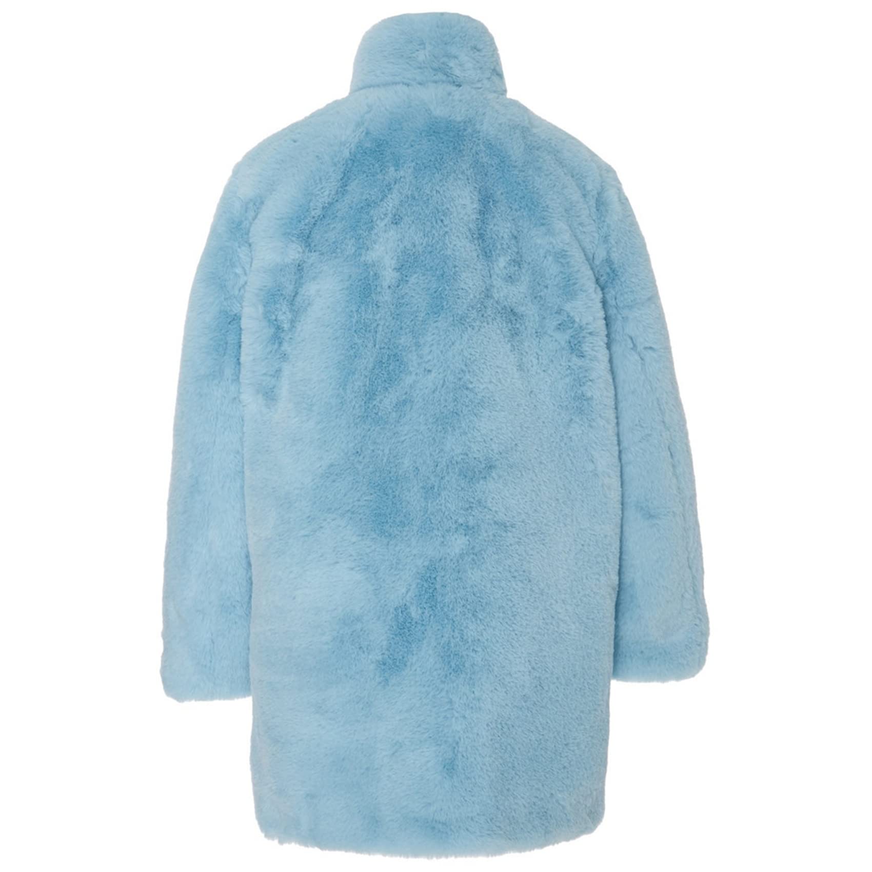 Manteau Mi-Long en Fausse Fourrure pour Femme Manteau Chaud en Laine d'agneau Souple en Molleton