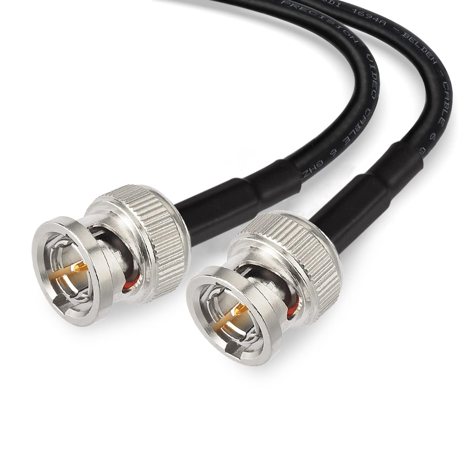 Superbat 3G/6G/12G SDI Cable 15ft BNC Cable 75 ohm Belden 1694A Black Support HD-SDI/3G-SDI/6G-SDI/4K Video Camera CCTV Systems, Precision SDI Camera