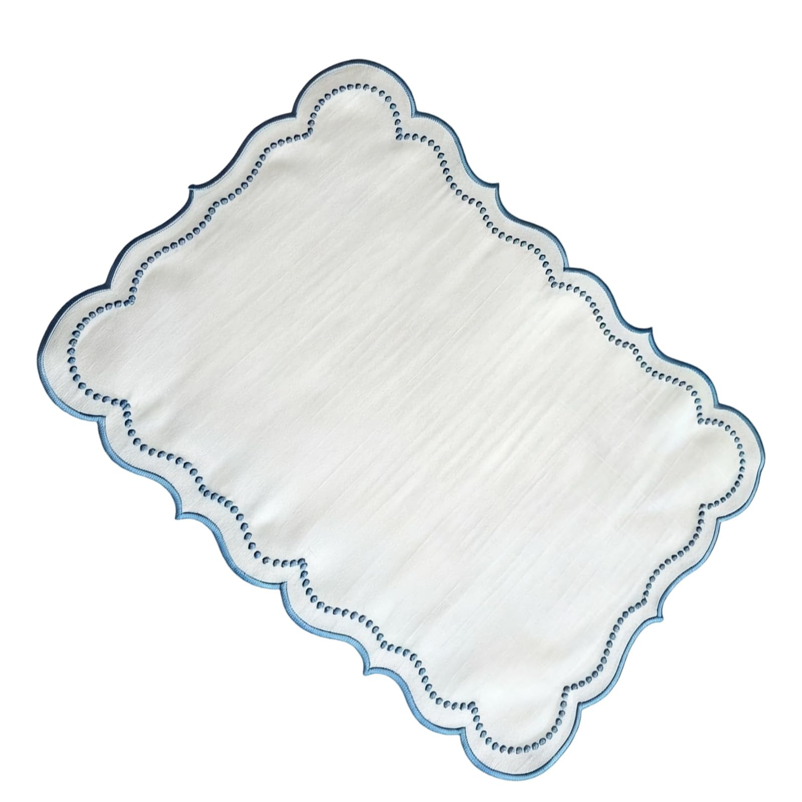Placemat Embroidery Machine Washable Table Mat for Family Gatherings Dining Table Decoration Washable Dining Placemat