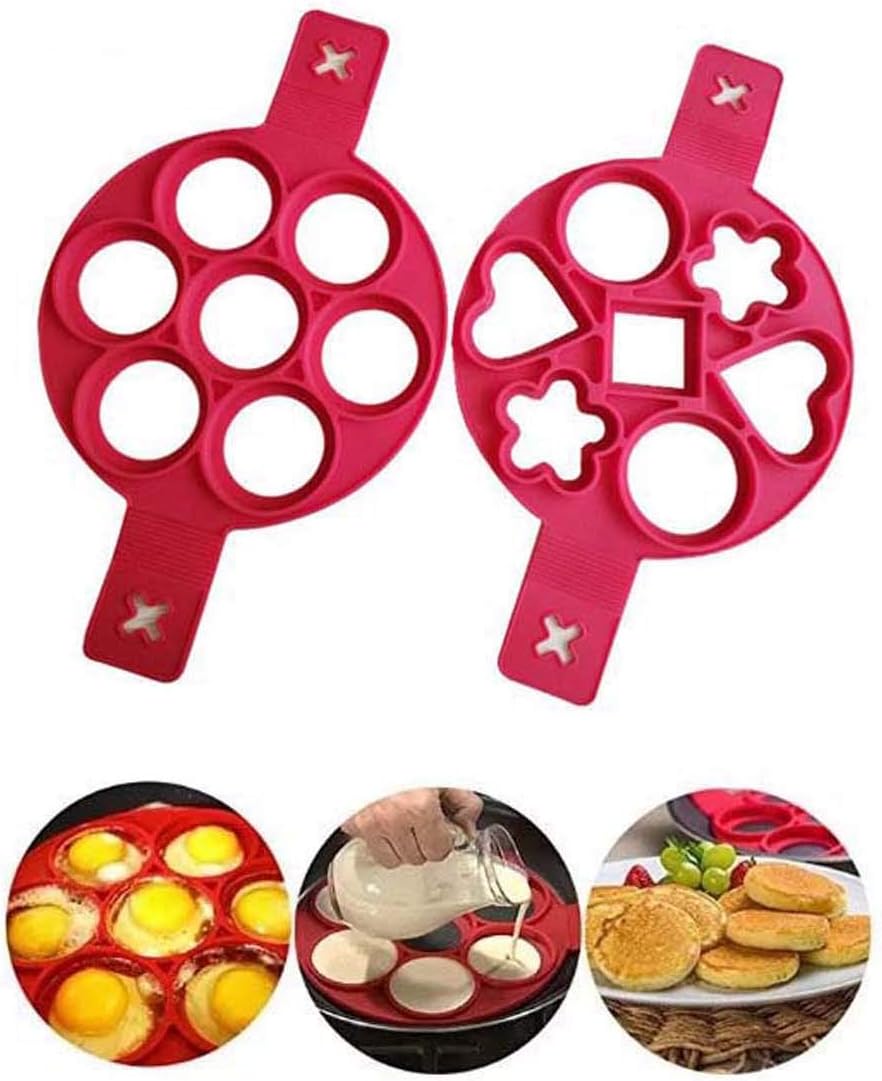 Pancake mold maker, Mini pancakes maker, 2 pack Upgrade 14