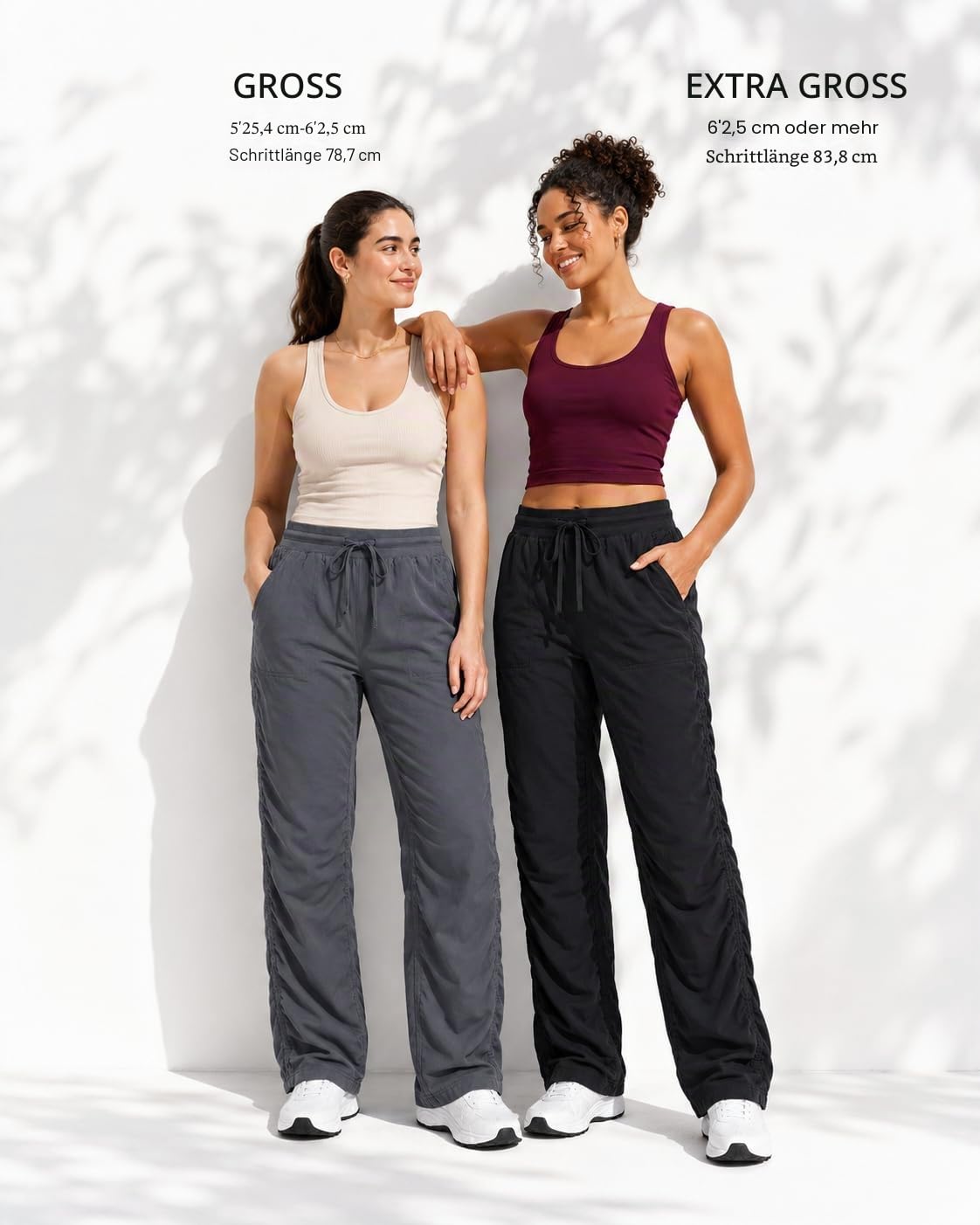 Zylioo Extra Lang Hose Damen Leicht Sporthose Schnelltrocknend Jogginghose
