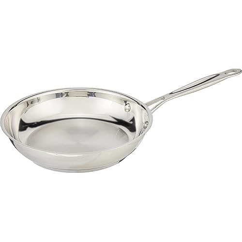 Cuisinart 722-20 8-Inch Chef's-Classic-Stainless-Cookware-Collection, 8", Open Skillet
