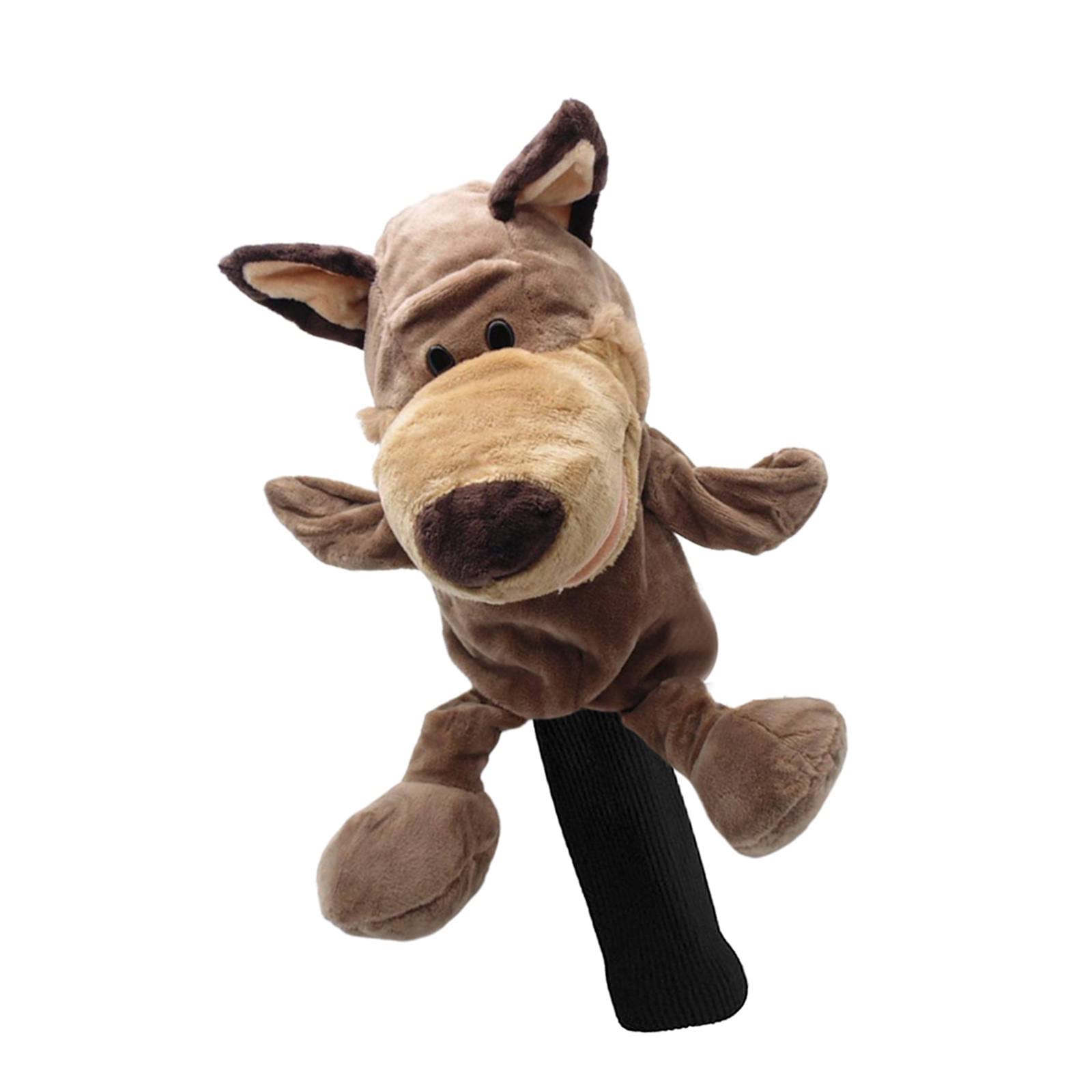 Perfeclan Golf Club Headcover Cute Portable Wood Driver Head Cover Cartoon Headcover Sleeve for Head Kids, Wolf