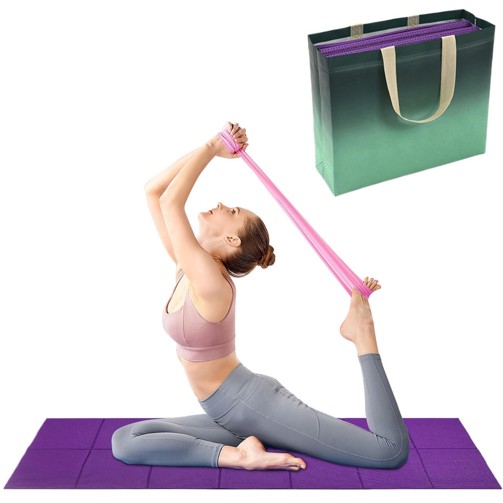 Tapis Camping Pliable Antidérapant Haute Résilience Lavable | Tapis De Camping Portables Pour Pour Yoga Pilates Fitness Maison Gym Extérieur Randonnée Pique-Nique Plage