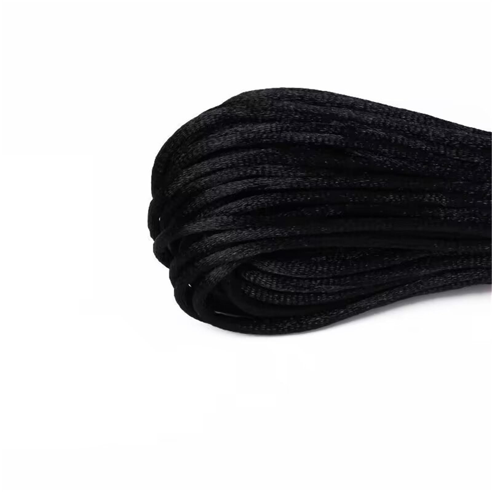 Nylon Cord Thread 10pcs 20M/Roll 1.5-2.5mm Chinese Knotted Thread Rope Nylon Cord For Jewelry Bracelet for Making Bracelet, Necklace, Chinese Knot(Black color,1.5mm About 20M)
