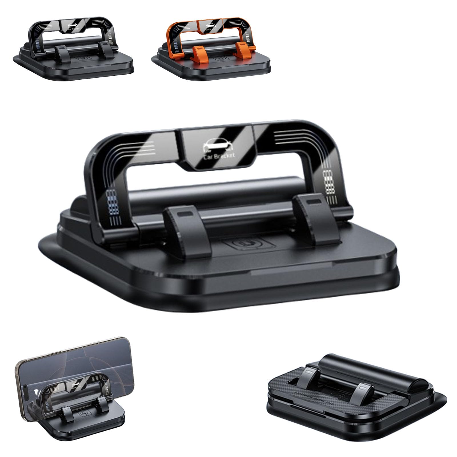 ABOSEDE Car Phone Holder 360 Degree Rotation Suitable for car Navigation in-car Dashboard Horizontal and Vertical Screen Adjustment