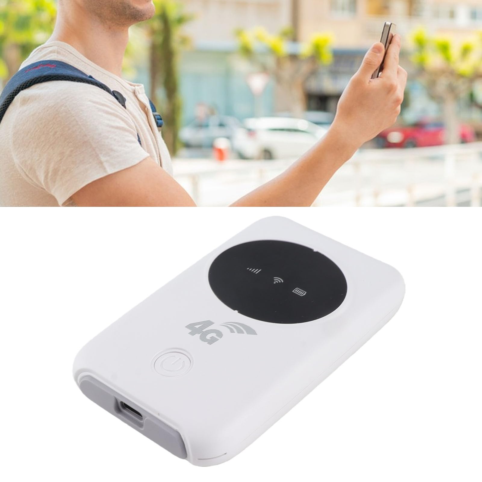 VBESTLIFE Hotspot Mobile, Modem USB 4G 5G LTE, 300 Mbps Sbloccato WiFi Ad Alta velocità con Slot per Schede SIM per Viaggi, Viaggio D'affari, Lavoro