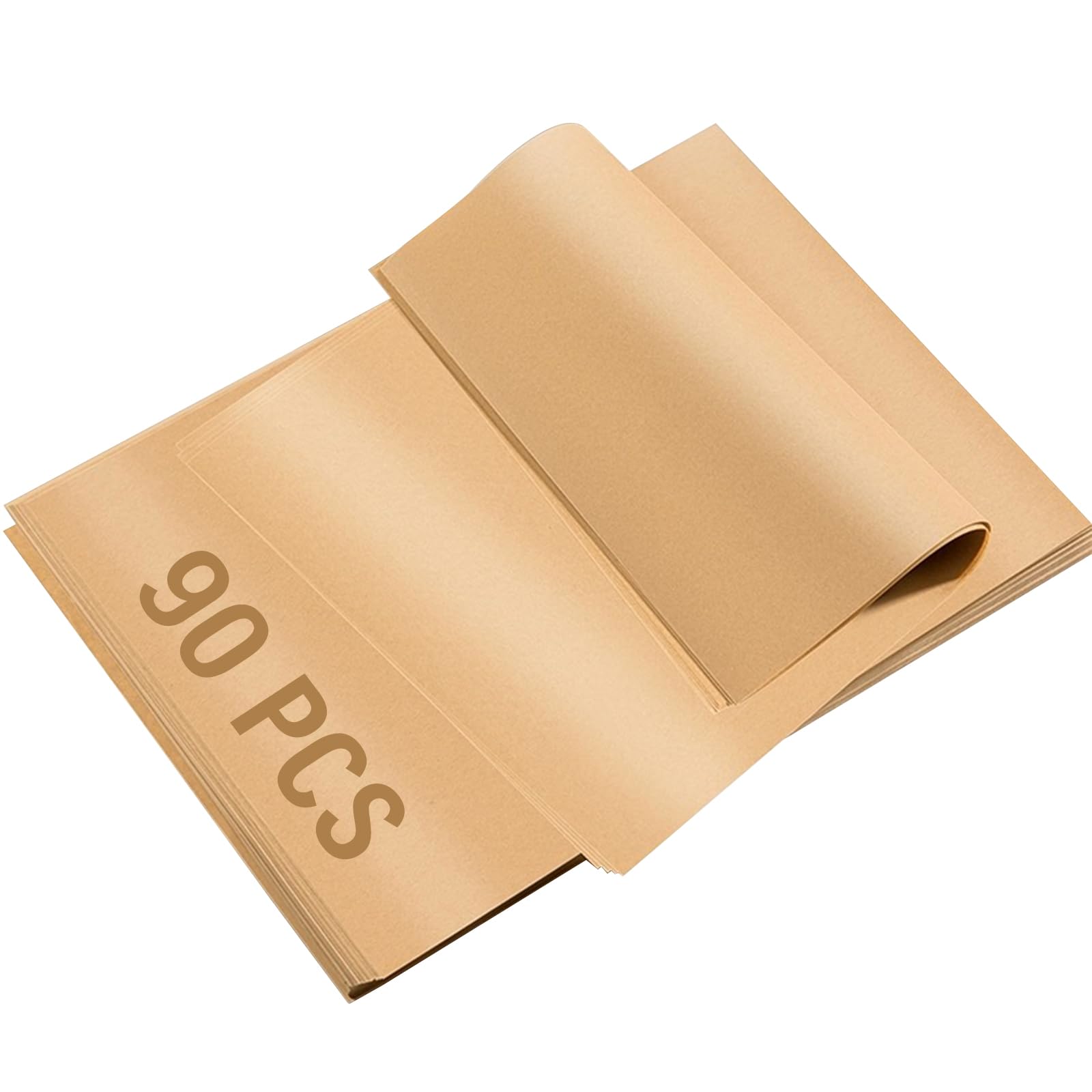 90 Pcs Parchment Paper Baking Sheets 12x16 Inches, Precut Non-Stick Baking Parchment for Baking Grilling Air Fryer Steaming Bread Cookie, Unbleached Parchment Paper, Fit for Half Sheet Pans Vacnkoy