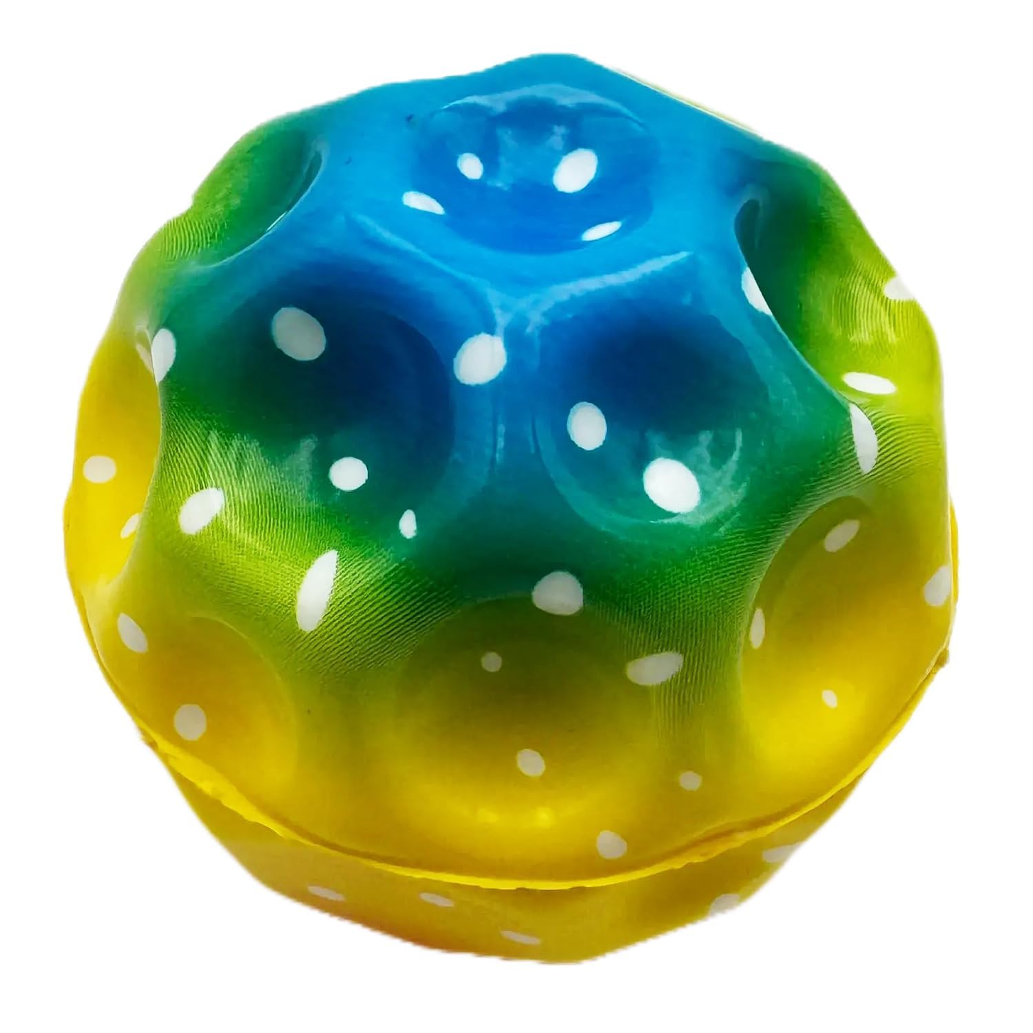 GLNRM Astro Jump Ball - Bouncing Ball for Children, High Jumps Rubber Ball, Space Ball, Moonball, Make a Popping Noise, High Bounce Hole Ball | 7 cm Mini Bouncing Ball Toy for Gift (1, Space Balls)