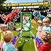 Dinosaur Shooting Game Toys, 2 Air Pump Launcher with Aiming Fun, 3 Dinosaur Theme & 4 Target Score Points, 24 Foam Balls, Indoor Outdoor Toy Gift for Kid Boy 3 4 5 6 7 8 9 10 11 12 Year Old Age 3-12