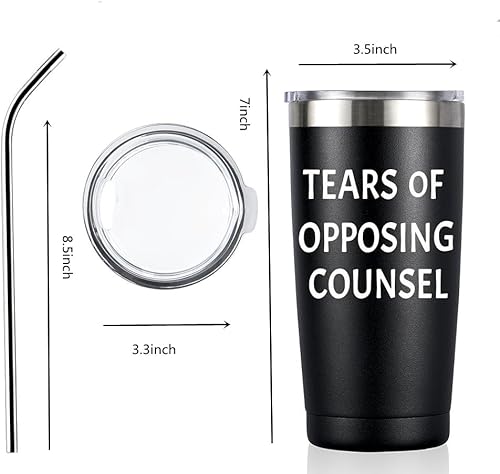 Miniatura 4 de Regalos de abogado, regalos de abogado para hombres, vaso de lágrimas de abogado, abogado, estudiantes de derecho paralegal, graduación, cumpleaños,