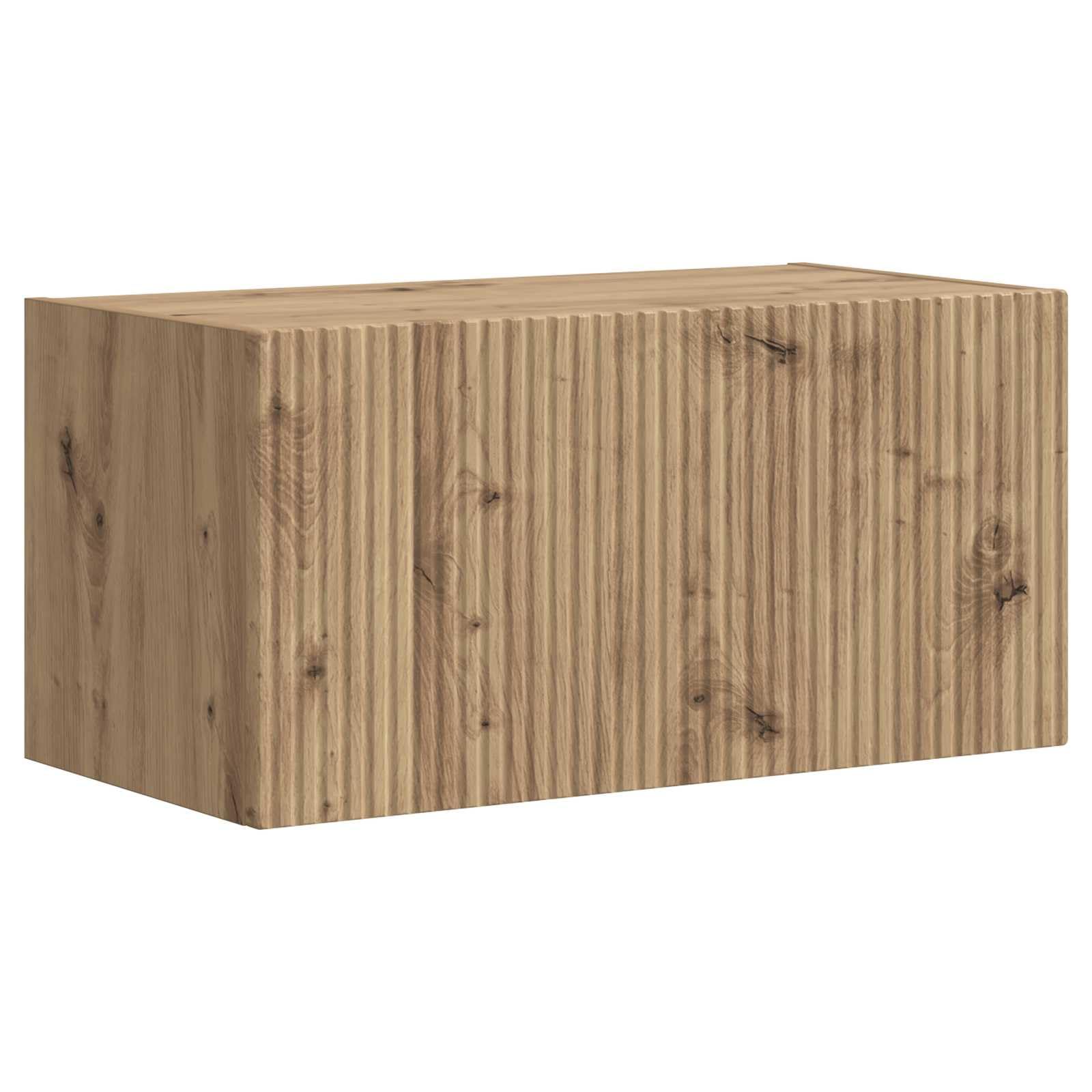 TV-Schrankset Wandmontiert 5-teilig, Hochglanz Weiß Holzwerkstoff, Modernes Media Center für Wohnzimmer, Schlafzimmer, 98x31x29.5cm, mit Stauraum
