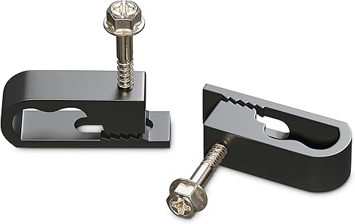 THE CIMPLE CO Clips dobles para cables, 50 unidades, gestión de cables para interiores y exteriores, clips de alambre de 12 pulgada para cable disponible en Yaxa Guatemala
