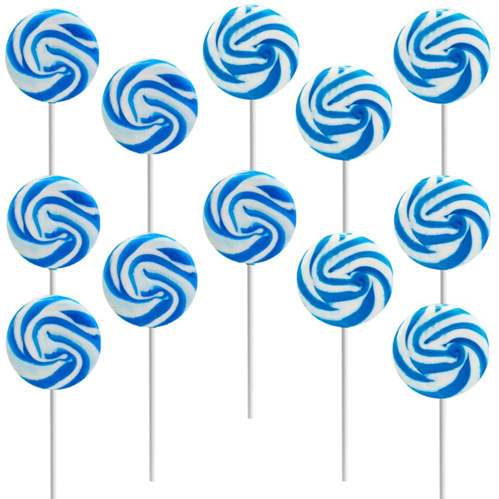 Blue Swirl Lollipops