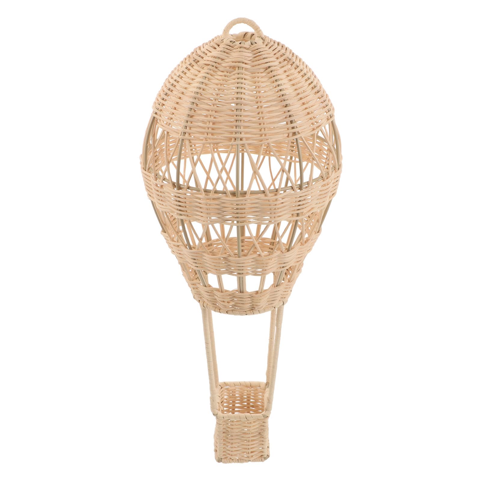 Heißluftballon Dekoration aus Rattan 43x20x20cm Hängekorb