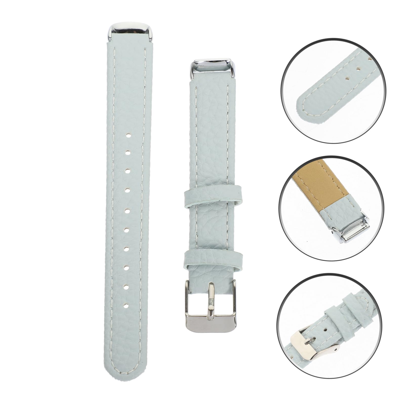 OSALADI 3st Geriebener Lederriemen Ersatz Für Die Uhr Uhrenzubehör Uhr Austauschbares Band Uhrengürtel Aus Leder Lederarmband Ansehen Damenuhr Fräulein Tragbar Edelstahl Lieferungen Weiß