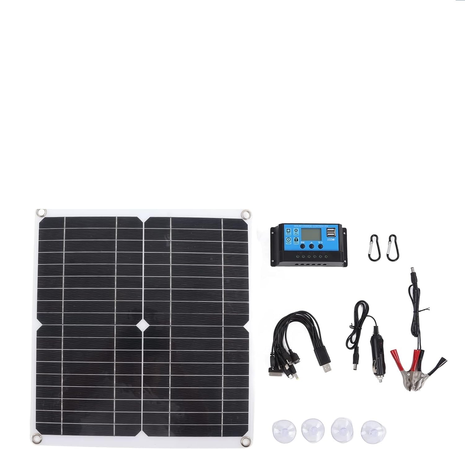 Panneau solaire 30W 12V évite les pannes de batterie de bateau grâce au régulateur de charge 10A