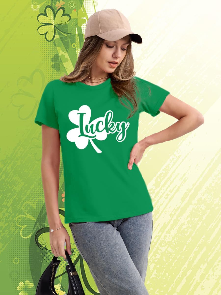 St Patricks Day Shirt Women Saint Patricks Day Shirts Irish Shamrock Tee Top - Image 5