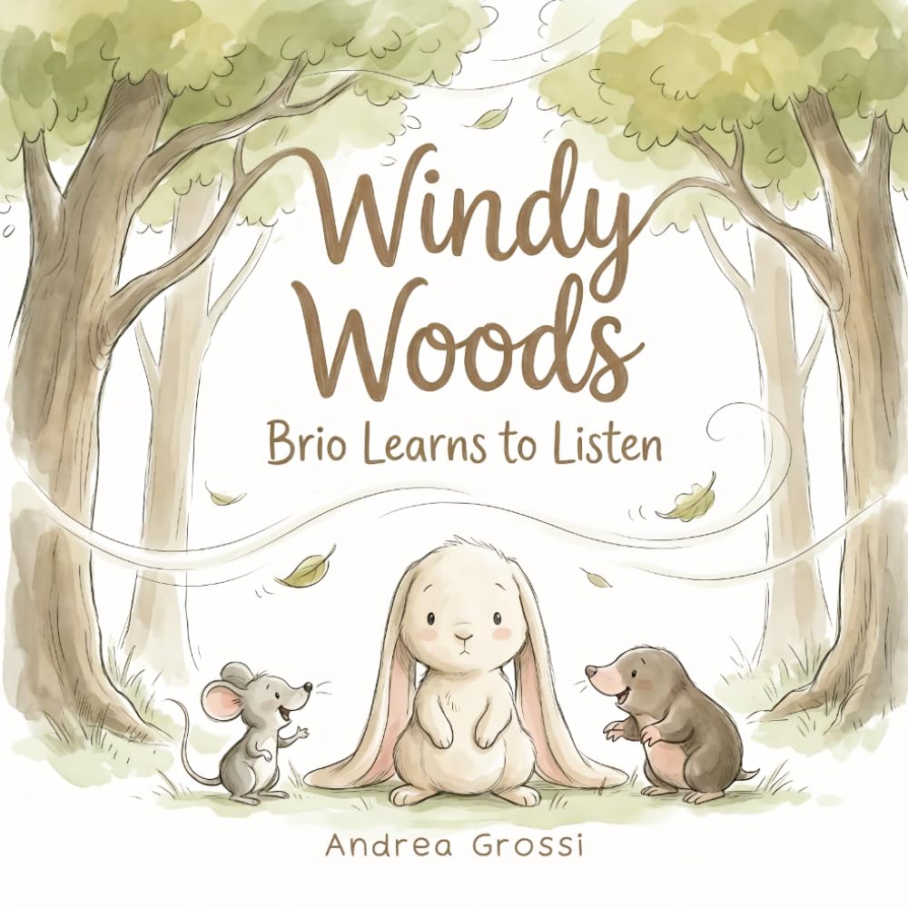 Windy Woods: Brio Learns to Listen: An illustrated book for children ages 3 to 5 that teaches listening before speaking and not interrupting | An educational book about emotions and patience