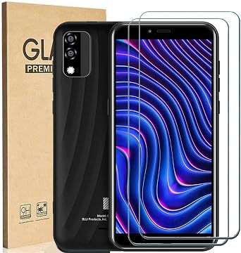 [2 Pack] for BLU C5L Max/BLU C5 Max Screen Protector, HD Clear 9H Hardness Anti-Scratch No Bubble Tempered Glass Screen Protector Protective Film for BLU C5L C5 Max 5.7" SmartPhone