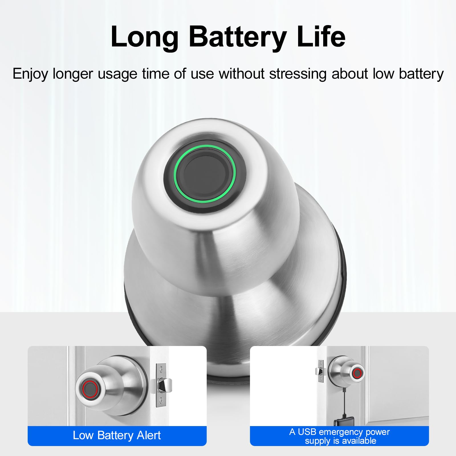 Smart Fingerprint Door Lock - Keyless Entry & App Control -6