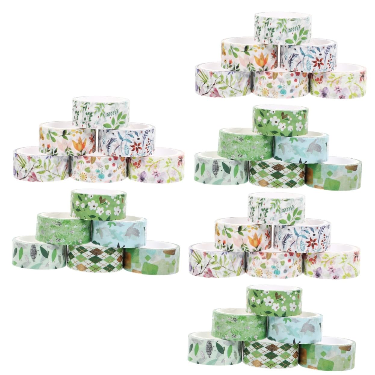 EXCEART 36rollos Cinta Washi Decorativa Floral Pastel Metros para Manualidades Scrapbooking y Decoración De Diarios