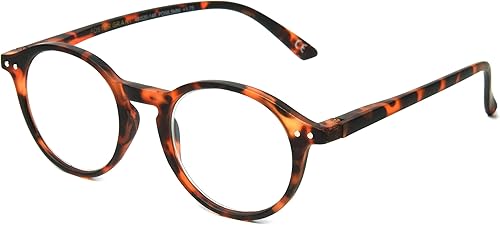 Foster Grant Parker - Gafas de lectura redondas antivaho para lectores de luz azul