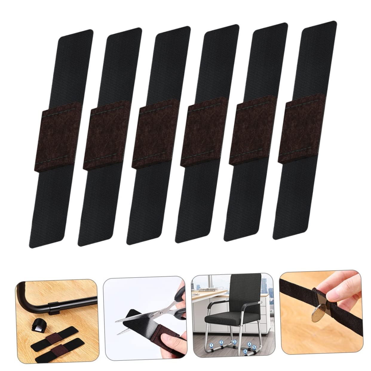 Housoutil 4 Juegos De Protectores para Patas De Silla Deslizadores De Muebles Sin Fieltro para Proteger Pisos De Madera 12 Unidades X 4