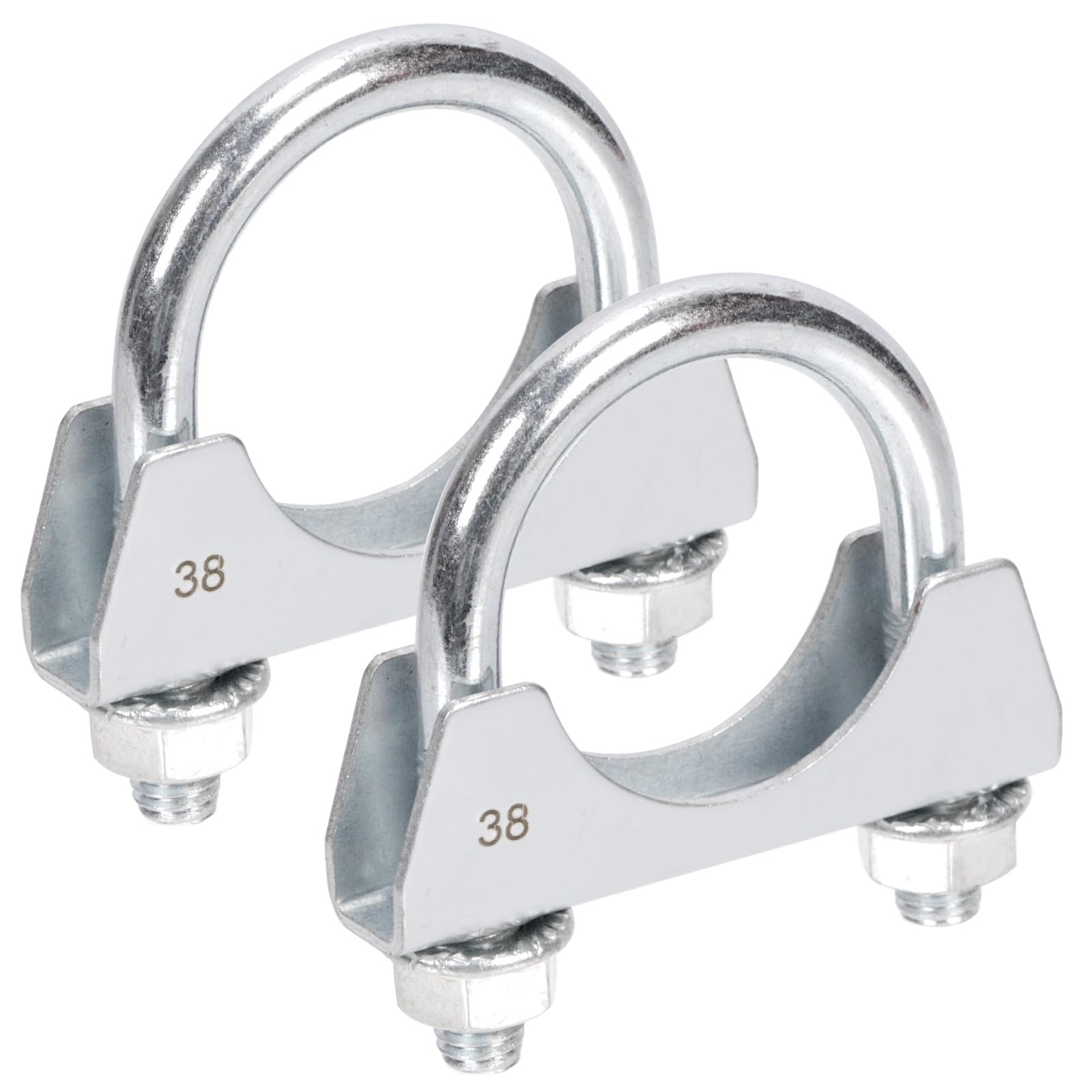 Abrazaderas de acero inoxidable 38 mm redondas para tubo de escape