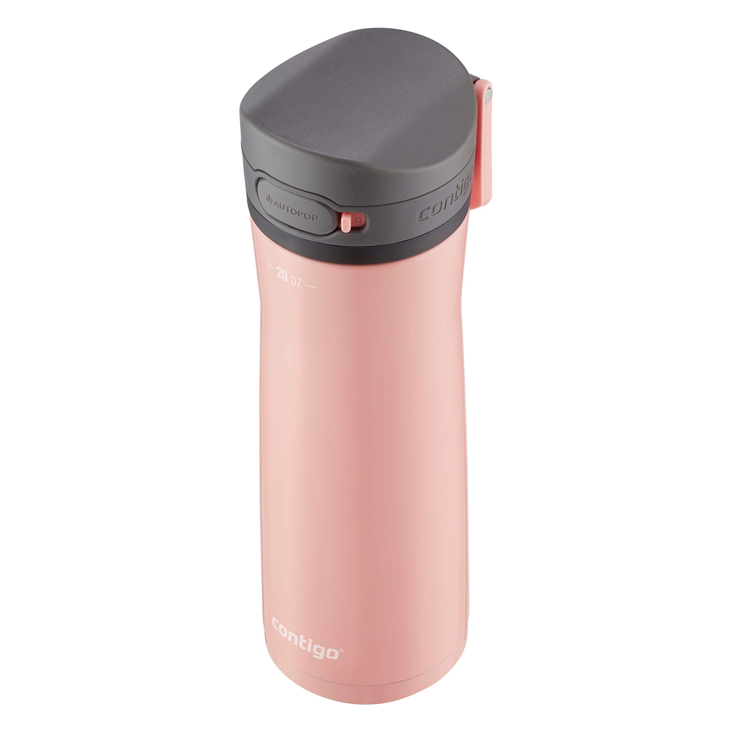 Contigo Jackson Chill 2.0 Stainless Steel Water Bottle with AUTOPOP Lid, 20oz, Pink Lemonade